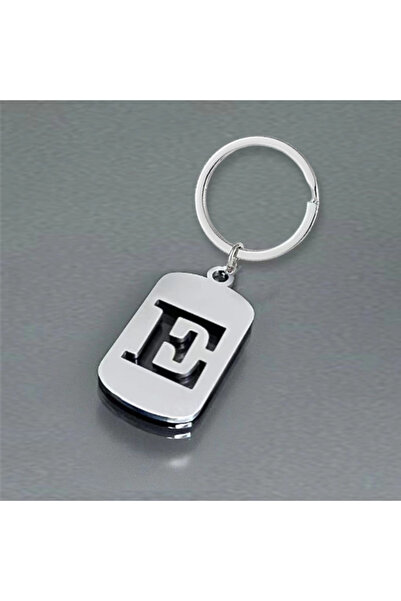 Choice سلسلة مفاتيح من الفولاذ المقاوم للصدأ على شكل حرف E - حقيبة ظهر صغيرة ...