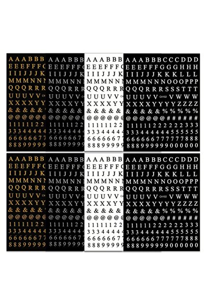 Choice 8 ورقات 8 ورقات ملصقات أظافر بأحرف وأرقام ملصقات أظافر ذاتية اللصق فاخ...