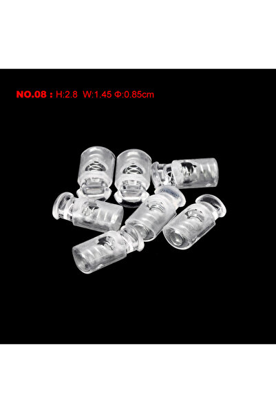 Choice 08 10 قطع قفل الحبل سدادة بلاستيكية أطراف الحبل تبديل مشبك مشبك شفاف و...