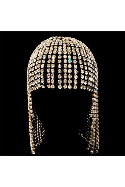 STONEFANS سلاسل شعر ذهبية لامعة من نوع ستون فانز، ذات غرة مبالغ فيها، إكسسوار...