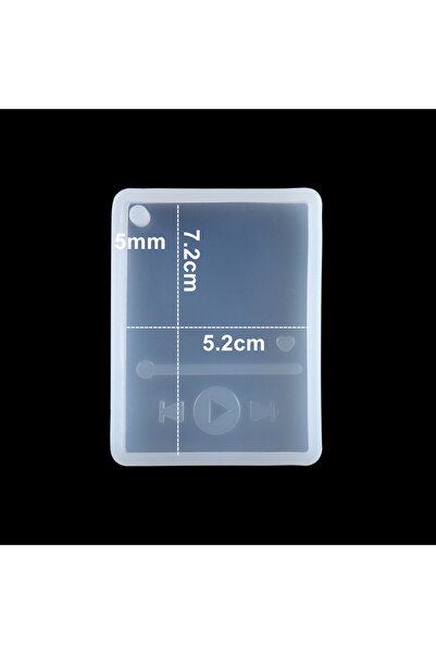 Choice قالب لاعب من راتنج الإيبوكسي الشفاف لسلسلة المفاتيح، قالب سيليكون لصب قوالب الحرف اليدوية من طين البوليمر لـ R