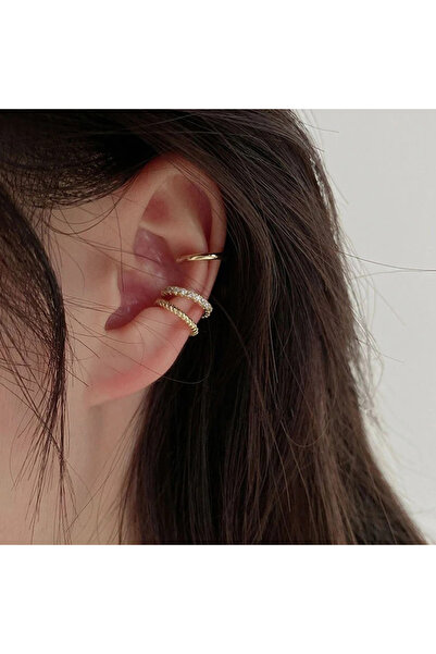 Choice 5679401HBJC1 أقراط مشبكية أنيقة بسيطة باللون الذهبي للنساء والفتيات، م...