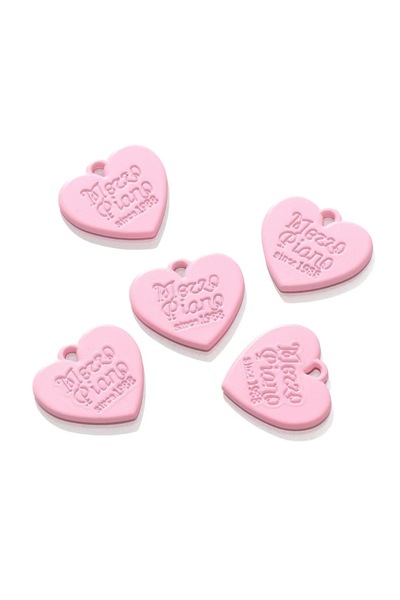 Choice 10 قطع من المعلقات على شكل قلب بلون الحلوى باللون الوردي لسوار وأقراط ...