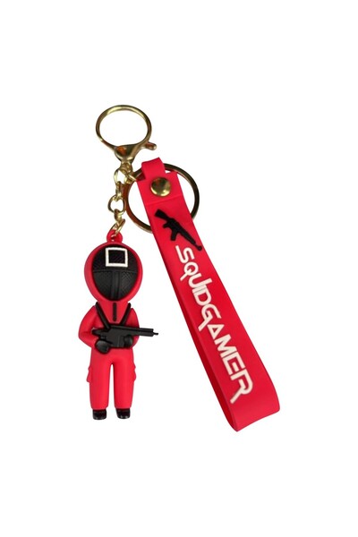 Choice سلسلة مفاتيح إيبوكسي لطيفة لشخصية لعبة كالاماري، من الأفلام والمسلسلات...