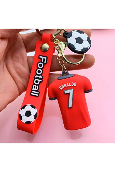 Choice 4 Football No.7 & No.10 Couple Jerseys Keychains Sports Themed Backpac...