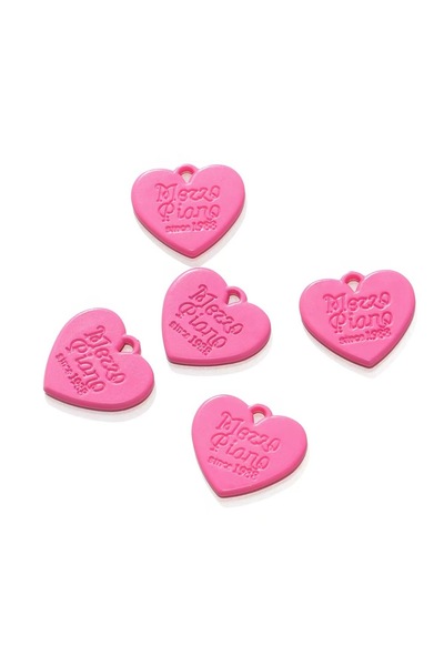 Choice 10 قطع من المعلقات على شكل قلب بلون الحلوى باللون الوردي الساخن للأساو...