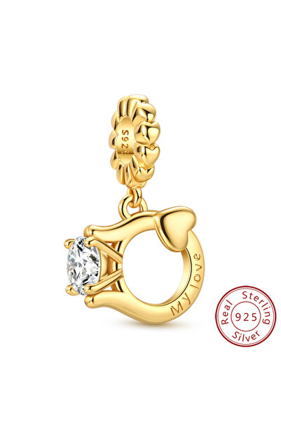 Choice KTC1941 خرز أصلي من الفضة الإسترلينية عيار 925 على شكل تاج وكأس كرة قد...