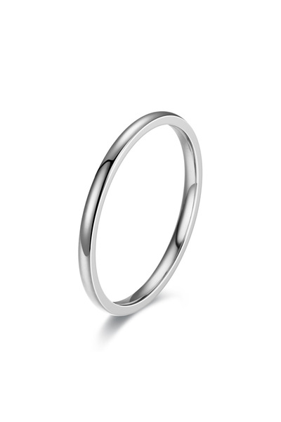 Choice 11 Silvery 1pc 2mm Thin Classic Fashion Simple Stainless Steel High Po...