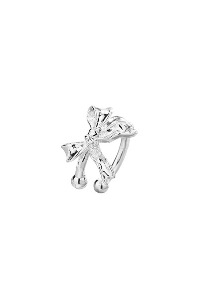 Choice 01 Fashion Sweet Silver Color Bowknot Earrings For Women Girls Cute No...