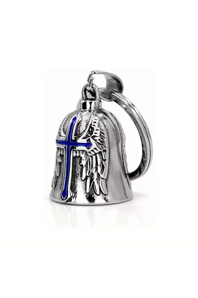 Choice جرس دراجة نارية أزرق قطعة واحدة جرس حارس فارس هدية، مناسب لتزيين الدرا...