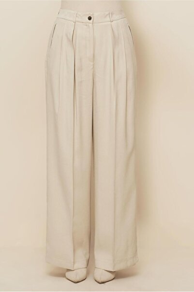 Alvina Plied Wide-Leg Pants 70917