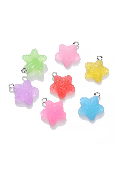 Choice 10 قطع مختلطة 10 قطع/مجموعة من دلايات لطيفة على شكل نجمة خماسية النقاط...