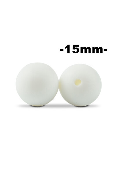 Choice3 LOFCA snow 100Pcs/lot 15MM Round Shape Silicone Beads Food grade sili...