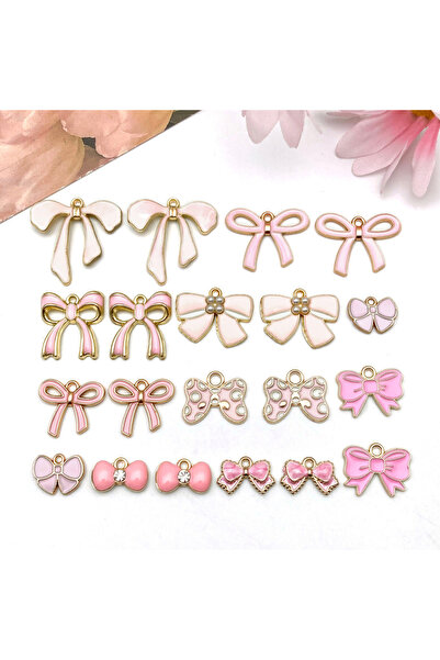 Choice SN1230-20 قطعة من 10/20 قطعة من مجموعة سحر قوس المينا الوردي - لوازم ص...