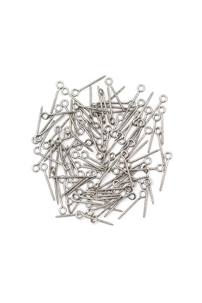 Choice as the picture Lucky Eye 100pcs/lot 4*19mm Metal Nine Shape Hooks Eyel...