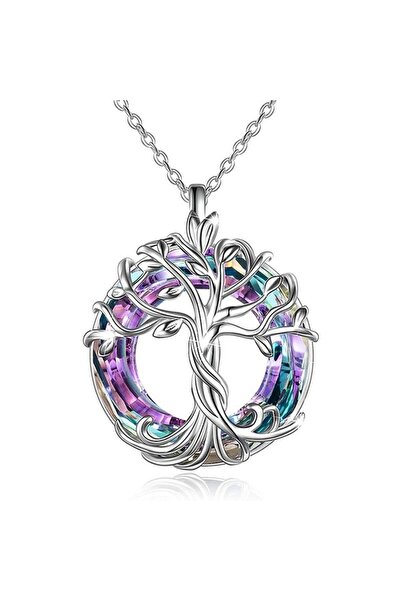 Choice Sliver Exquisite Tree Of Life Necklaces Celtic Family Tree Necklace Wi...