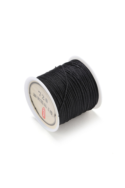 Choice 0.8 مم × 50 مترًا أسود 50 م/لفة حبل خيط نايلون 0.8 مم حبل عقدة صينية سوار مضفر خيط