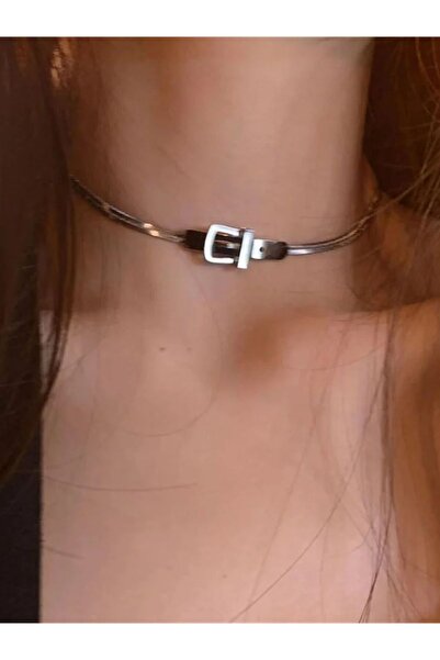 Choice Silver Color Neo Gothic Alloy Choker Silver Color Belt Buckle Snake Ch...