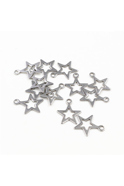 Choice 17x14mm 30 قطعة / المجموعة سحر مجوف 316 الفولاذ المقاوم للصدأ 5 نقاط ن...