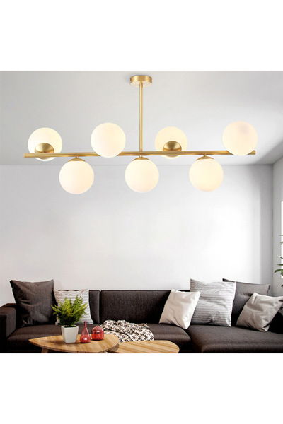 AFN Modern LED Glass Ball Pendant Chandelier