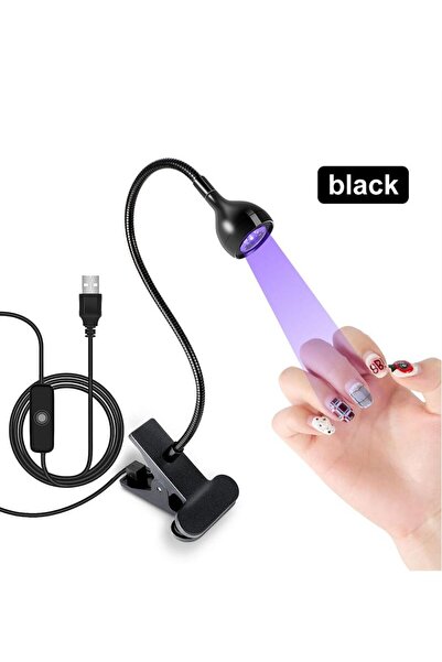 Choice black LED Nail Lamps 3W Flexible Gooseneck Lamp Quicky Dry Nail Manicu...