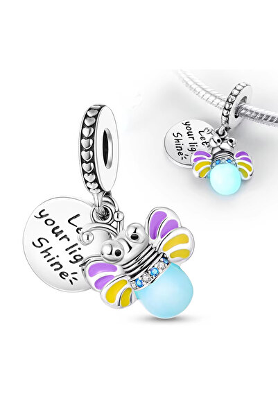 Choice KTC655 قلادة على شكل فراشة متوهجة من الفضة الإسترليني عيار 925 الأصلية...