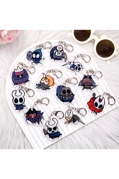 Choice12 5 cm 13 1/12PCS Game Hollow Knight Acrylic Keychain Cartoon Bag Char...