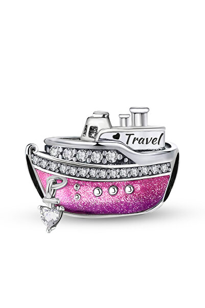 Choice TCE0626P1 925 فضة استرلينية لطيفة تاج سفينة حافلة دراجة نارية جيب سحر ...