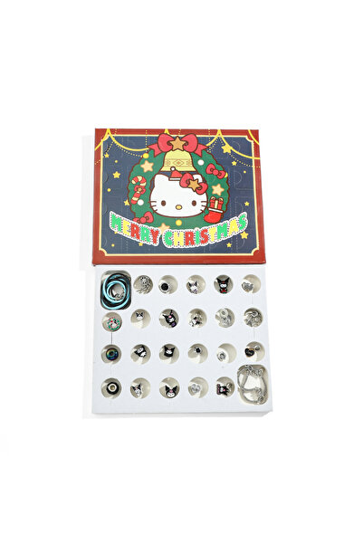 Miniso سوار هالو كيتي من سانريو، تقويم مجيء، صندوق أعمى، سوار لطيف وحلو، اصنع...