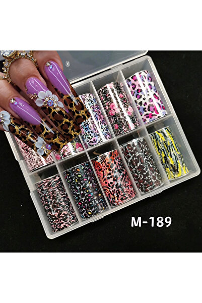 Choice ورق نقل نقشة جلد الفهد من type4-1box، 10 لفات، رقائق تزيين الأظافر، مل...