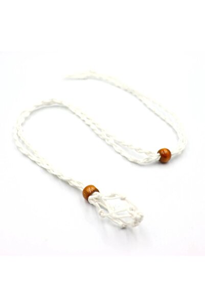 Choice قلادة مضفرة من حجر الكريستال الطبيعي متعدد الألوان باللون الأبيض، قلاد...