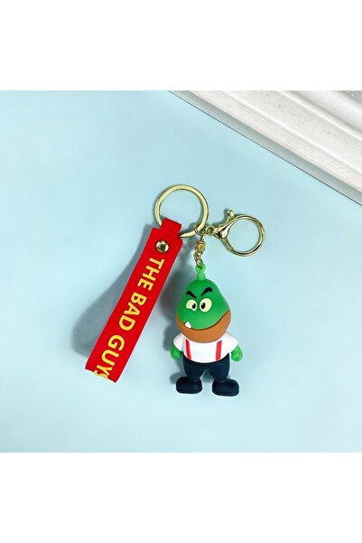 Choice سلسلة مفاتيح على شكل شخصية الأشرار من أنمي السيد بيرانا، دمية لطيفة ثلاثية الأبعاد على شكل السيد وولف والسيد بيرانا، حقيبة مدرسية قلادة