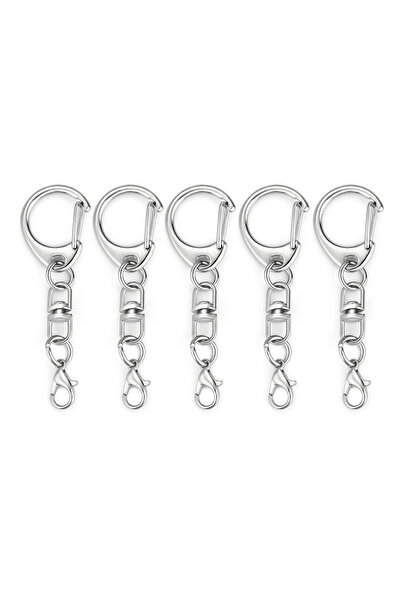 Choice 1602167-04-5pcs 5/10pcs Lobster Clasp Key Ring Keychain C Shape Clasps...