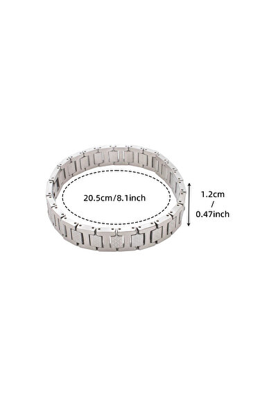 Choice 20cm Steel 12mm Width Watch Strap Stainless Steel Bracelet Women/Men F...