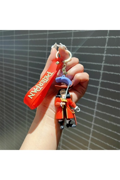 Choice Red Creative Cartoon Peter Pan Keychain Cute Fairy Hipster Cool Pirate...