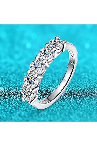 Choice 6 White Gold D Color 4mm Moissanite Ring for Women 1.5CT Stone Match Diamond Wedding Band Bride S92.