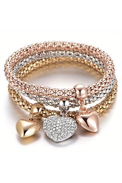 Choice مجموعة أساور أنيقة مكونة من 13 قطعة على شكل قلب للنساء على شكل بومة كر...