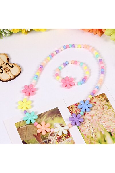Choice A Candy Color Beads Necklace Bracelet Jewelry Flower Bow Strawberry Ne...