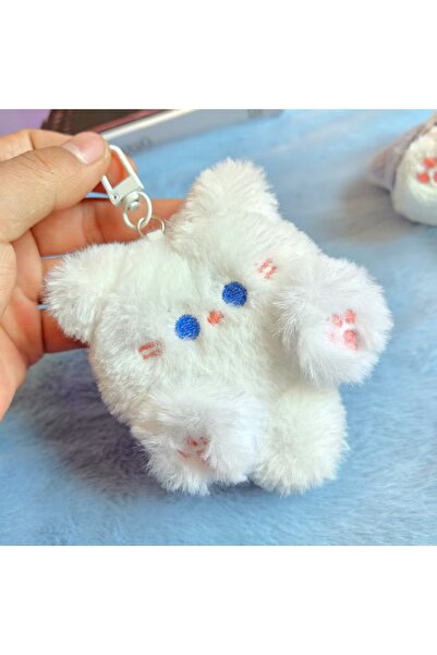 Choice white Cute Plush Cat Pendant Girl Backpack Pendant Couple Bag Keychain...