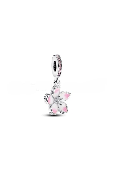 Choice4 B2212 Valentine's Day 925 Silver Love Heart Flower Charm Mother Ballo...