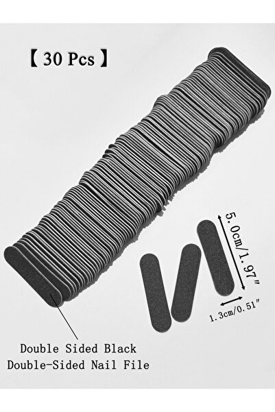 Choice مجموعة ٢ (٣٠ قطعة) من ١٥ إلى ٢٠٠ قطعة من مبارد الأظافر السوداء الصغيرة...