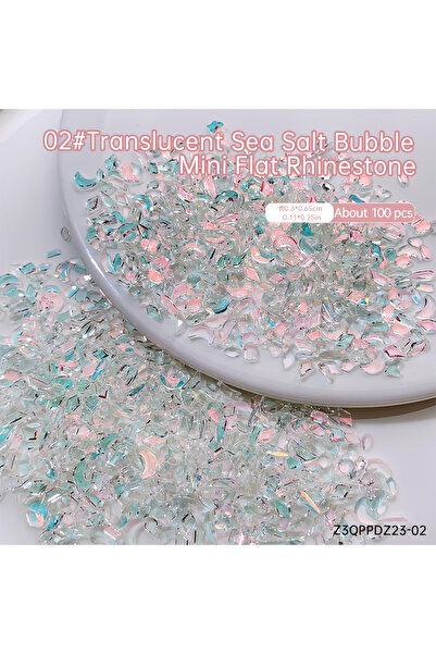 Choice Z3QPPDZ23-02-xsh 50/100 قطعة من أحجار الراين المسطحة ذات الفقاعات المل...