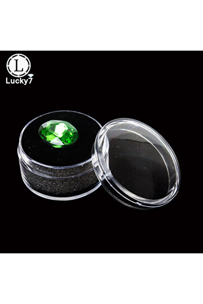 Choice صندوق تخزين مجوهرات من الخرز البلاستيكي الدائري الشفاف المصنوع من حجر ...