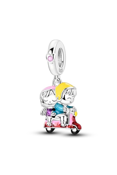 Choice KTC1454 925 فضة استرلينية سيارة جيب دراجة نارية سحر الخرز قلادة مجوهرا...