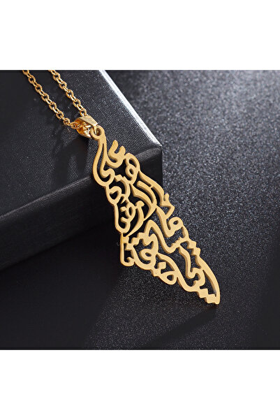 Choice AL19908- قلادة ذهبية من الفولاذ المقاوم للصدأ مجوفة غير منتظمة الشكل ل...