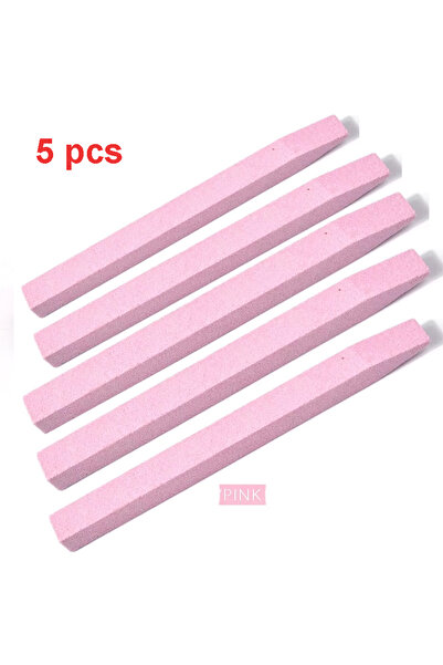 Choice 5 قطع من ملفات الأظافر الخزفية الحجرية العملية باللون الوردي 1/3/5 لإز...