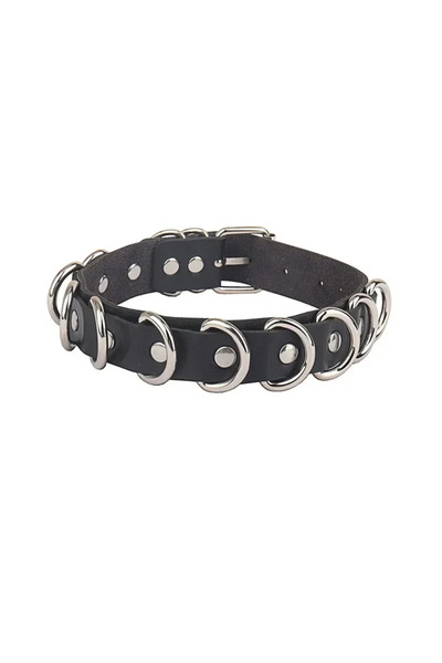 Choice YA4502-1 عقد تشوكر من جلد البولي يوريثان للنساء من سلسلة هيب هوب روك ع...