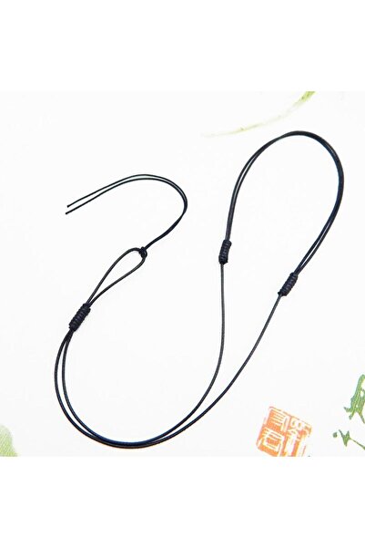 Choice قطعة واحدة 1 مم - أسود 1/10 قطع قلادة قابلة للتعديل حبل شمع حبل جلدي س...