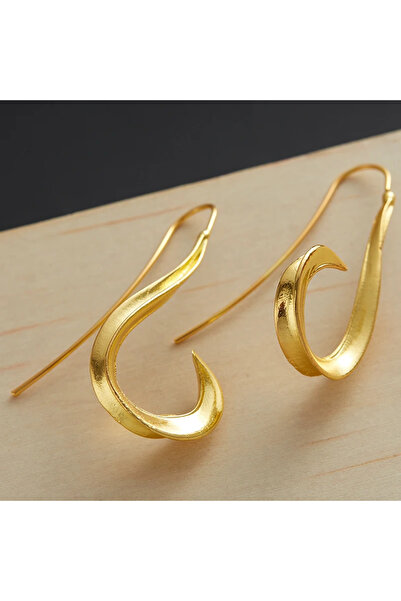 Choice أقراط E1498-2 العصرية غير المنتظمة المعدنية الملتوية الطويلة المتدلية ...