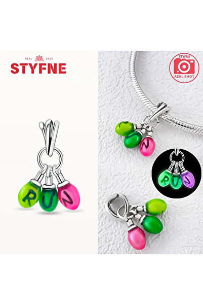 Choice قلادة شخصية الوحش PYC0227 من الفضة الاسترلينية 925 تتوهج في الظلام بخر...